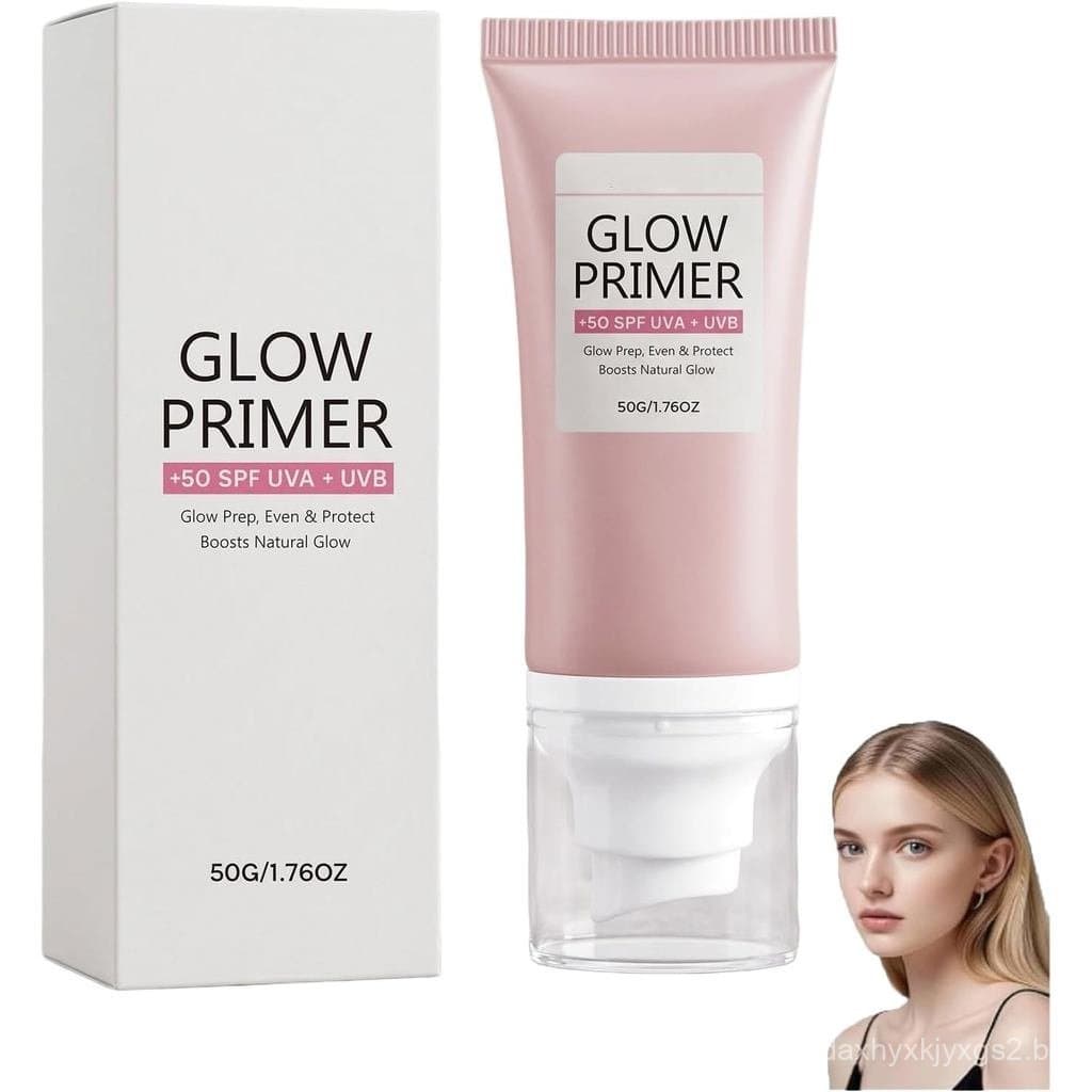 Creme de base iluminador, creme de base para clareamento da pele, FPS50+, creme de base facial hidratante, creme de base