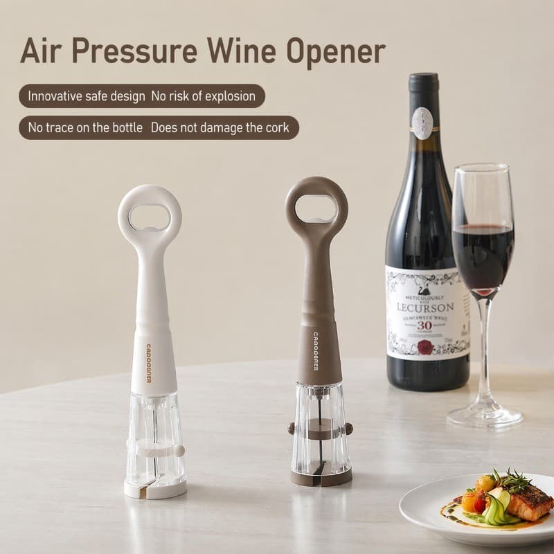 Abridor De Vinho Com Pressão De Ar Seguro , Estoque Pronto , Sem Cortiça Quebrada , Garrafa De Cerveja Embutido , Bar Do