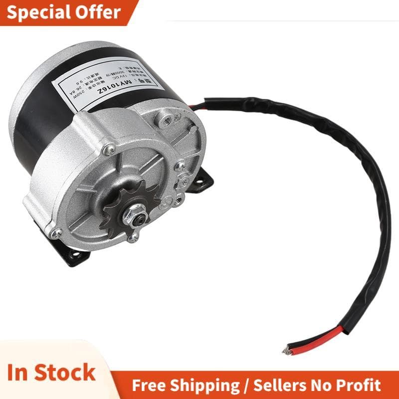 MY1016Z2 250W 12V DC Engrenagem Escovado Motor E-Bike Escova Triciclo Elétrico De Bicicleta Elétrica Peças EBIKE