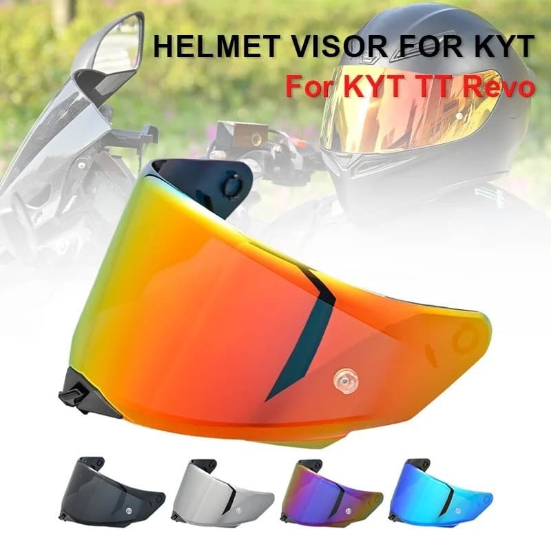 Viseira De Capacete De Motocicleta Para Capacetes KYT TT Revo Anti-UV Pára-Brisa Casco Moto Vierra Acces