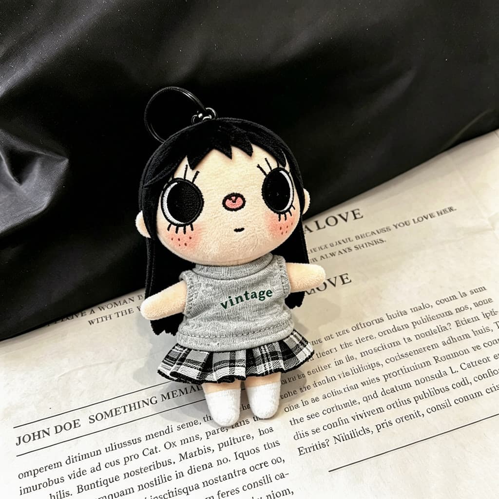 ((Apenas acessórios) 10cm Xiaoyu yuy roupas de bebê para boneca de pelúcia acessórios roupas vermelhas saia bonito artes