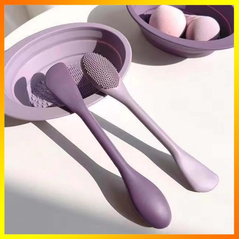 Escova De Máscara De Lama Macia Silicone De Fácil De Limpar Flexível Para Mulher Casa Spa Cuidados Com A Pele Facial