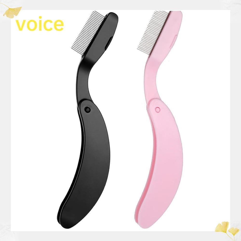 Pente Separador De Cílios VOICE , Ferramenta Separadora Dobrável Ultrafina , Escova De Dentes De Aço Inoxidável