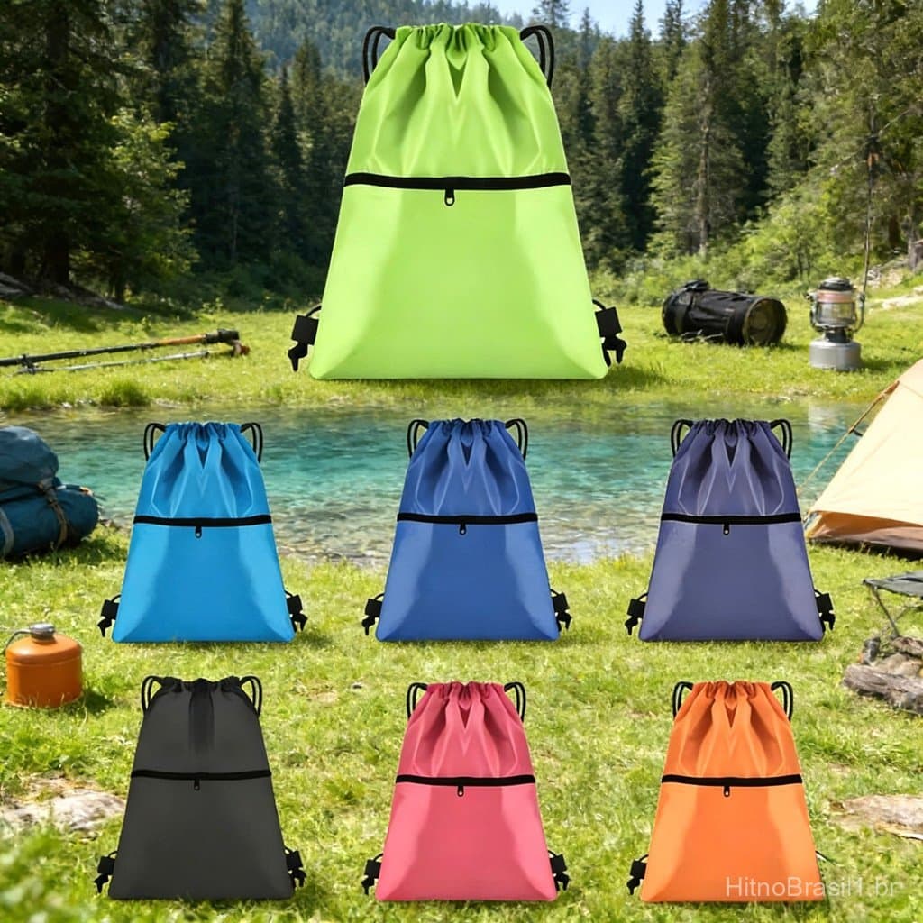 Bolsa Sacola Mochila Treino Academia Lazer Impermeável Gym Bag unissex A47