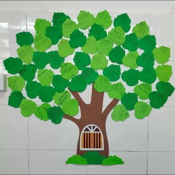 Desejo árvore estudantes escrever sonhos desejos incentivar o crescimento sabedoria desejo adesivos de parede decoração