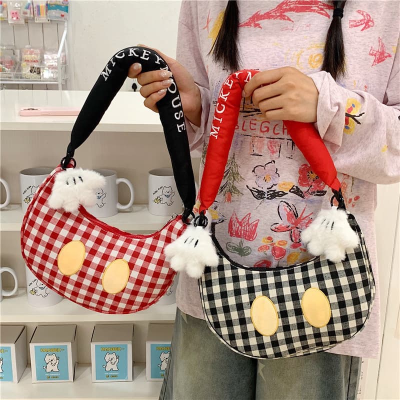 Bolsa de ombro feminina casual xadrez pequena, bolsa casual fofa e diferenciada, bolsa feminina, bolsa feminina xadrez 8