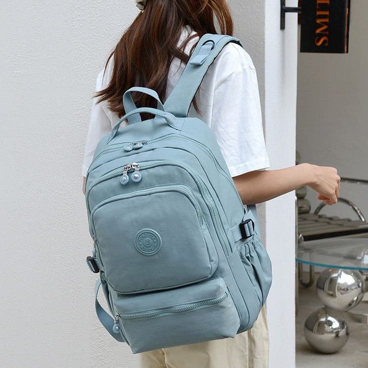 Mochila Clássica Impermeável de Grande Capacidade para Estudantes NVHA