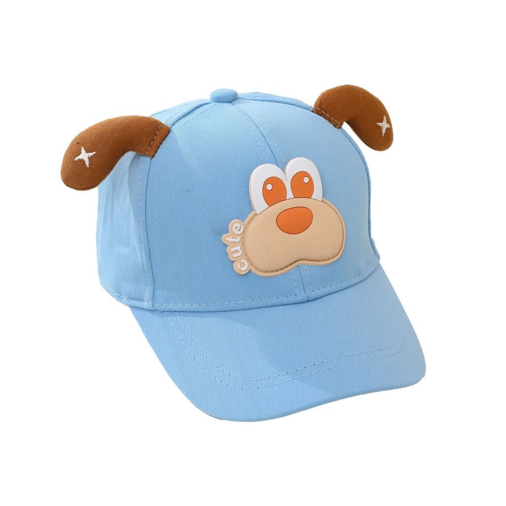 Novo boné de beisebol infantil, boné versátil com estampa de desenho animado, boné fino de verão para proteção solar par