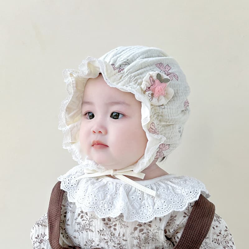 Bebê bebê chapéu primavera outono estilo fino bebê menina princesa rendas guarda-sol balde chapéu bonito Super bonito be