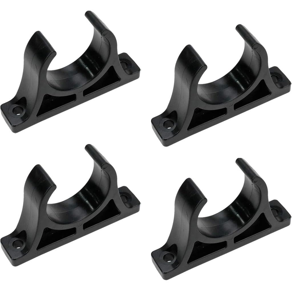 Suporte de Remo Quluxe para Montagem no Deck, 4 Peças, Plástico, Preto, para Canoas, Caiaques, Pontoons, Acessórios para