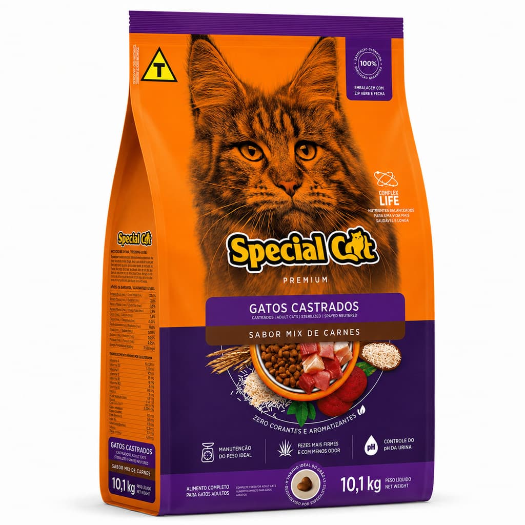 Ração Special Cat para Gatos Castrados 10,1kg