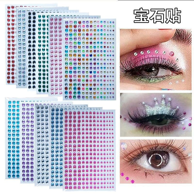 Adesivos de diamante Flash decoração de beleza Gem adesivos autoadesivos desempenho de diamante indispensável