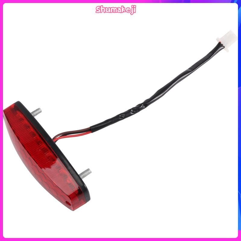 ATV 12V 3 Fios Luz De Parada Freio Licença Lanterna Traseira Vermelha Para Off Road Motocicleta Acessórios Da Lâmpada Si