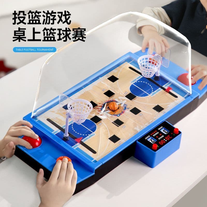 Dois jogadores batalha basquete pai-filho interativo Desktop jogo de tiro educacional das crianças máquina de jogo de ta