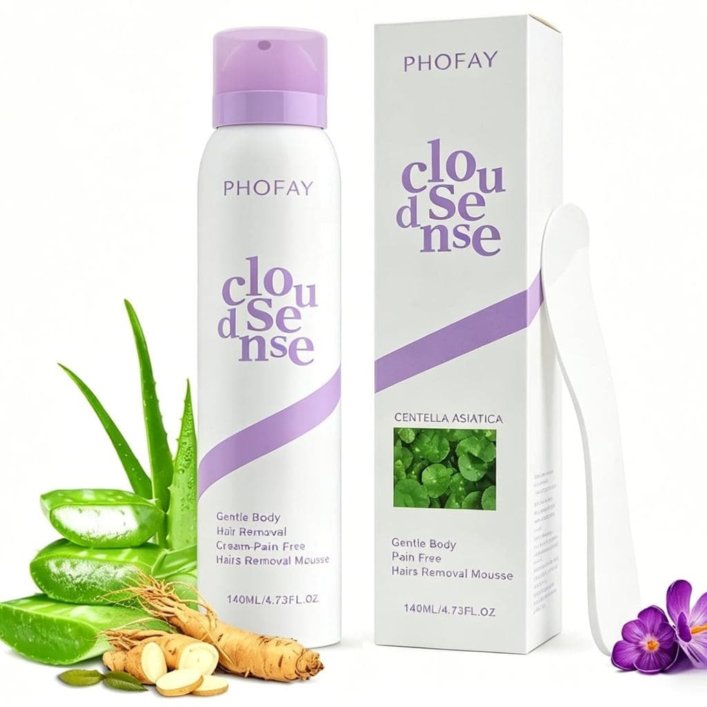 Spray de Remoção de Pelos PHAYooth para Mulheres e Homens com Pele Sensível, menos irritante | Removedor de Pelos CloudS