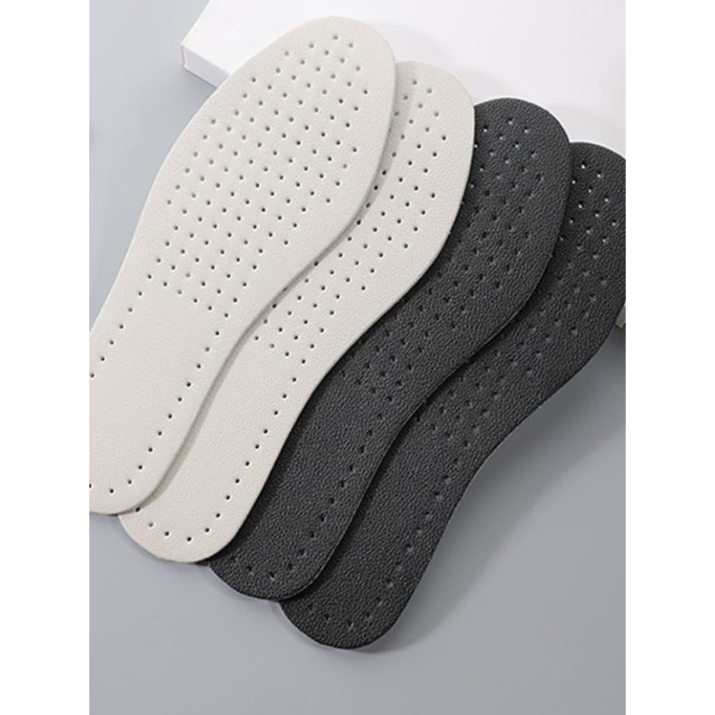 Palmilha de couro de vaca alta elasticidade absorção de choque desodorante Super macio masculino feminino palmilha couro