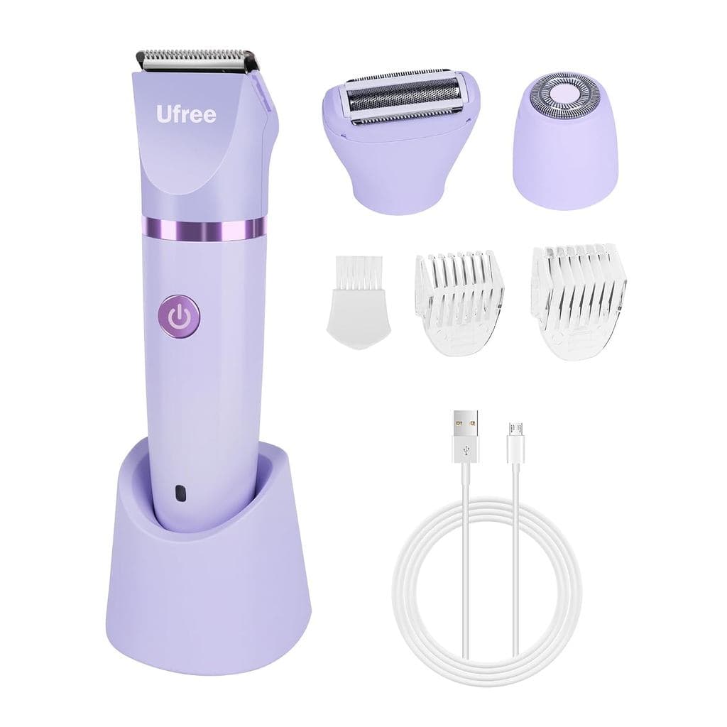 Aparador de Pelos Ufree para Mulheres, Depilador Elétrico, Lâmina de Cerâmica, Aparador de Pelos Corporais, Depilador Fe