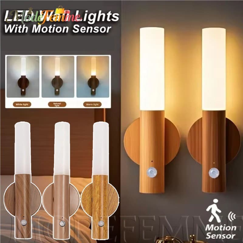 [À Venda] Lâmpada De Tira De Indução Humana-LED Economizadora De Energia-3 Modos Ajustáveis , Recarregáveis-Luz Noturna