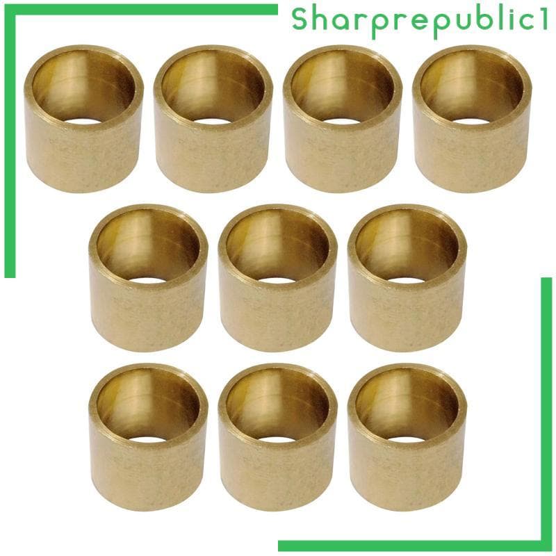 [Sharprepublic1] 10 Peças Virolas Para Tacos De Bilhar De Latão Pontas Ferramentas De Reparo Suprimentos De Reposição Re
