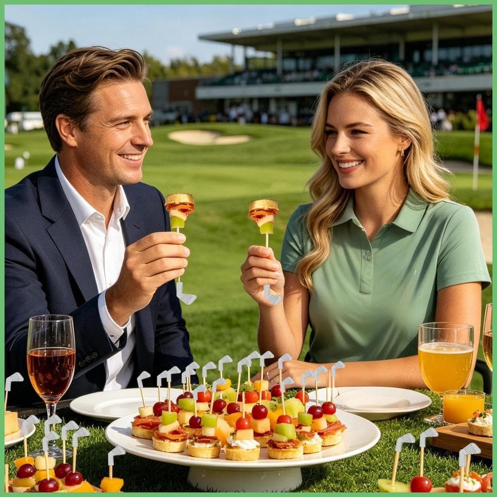 Palitos De Golfe Para Aperitivos 5.5 Polegadas Tema Cupcake Toppers 100 Peças Espetos De Coquetel Casa Bar kouzxbr