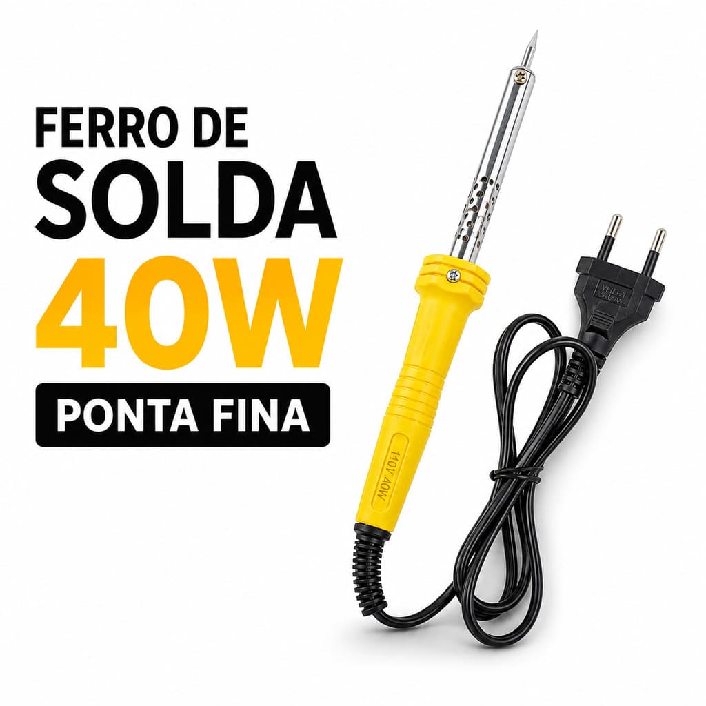 Ferro De Solda 40W Para Eletrônica Elétrica Artesanato