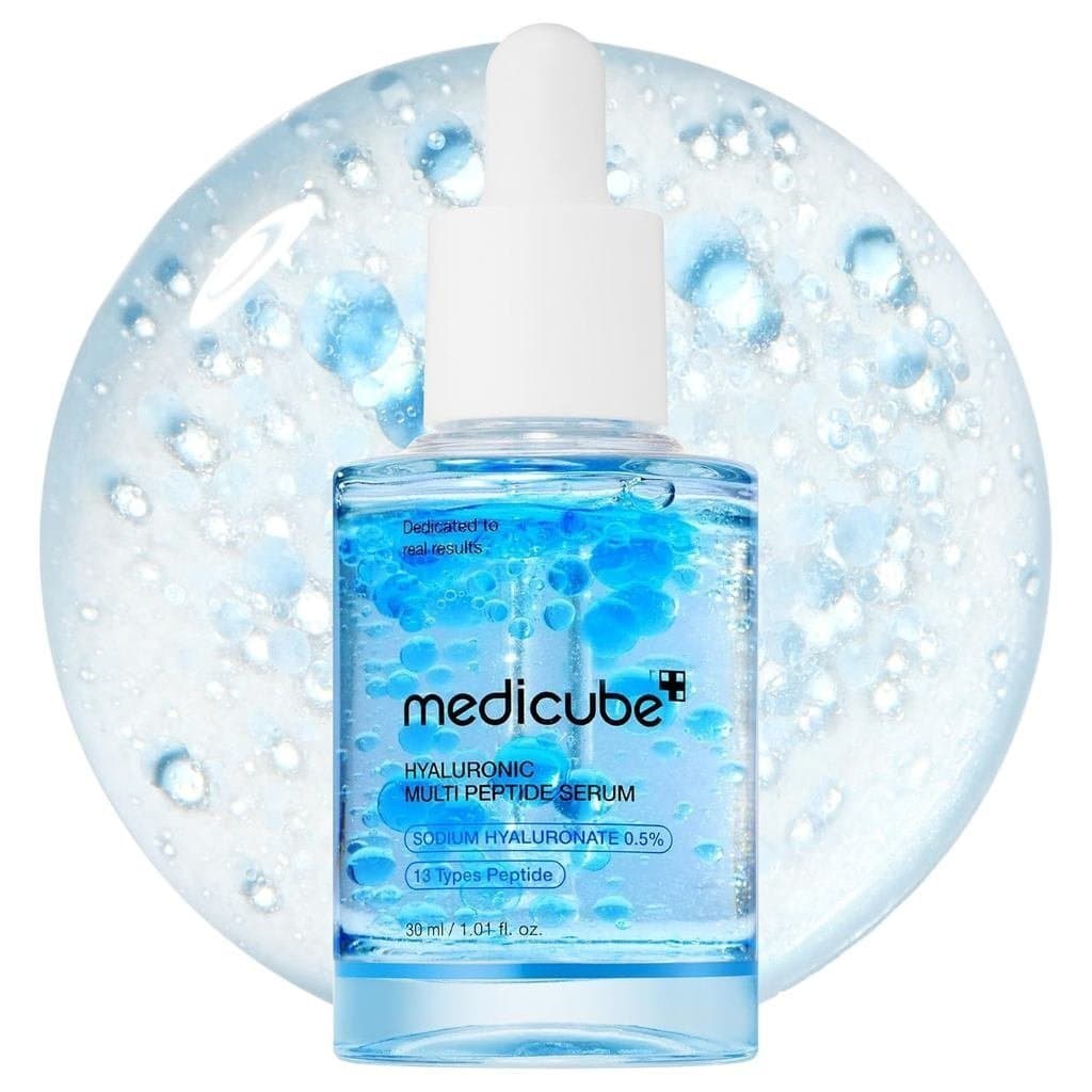 medicubeSérumHialurônicoMultiPeptídeosPDRNparaPeleBrilhanteeHidratada | Sérum Facial Leve, Hidratante e Radiante para To