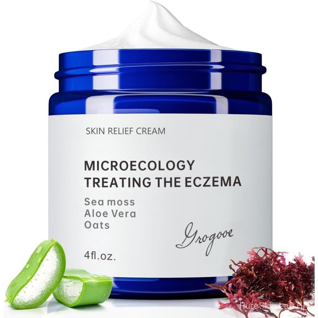 Compre dois e ganhe um de graça! Creme Calmante Natural e Orgânico para Eczema Feito com Musgo Marinho, Aloe Vera e Avei