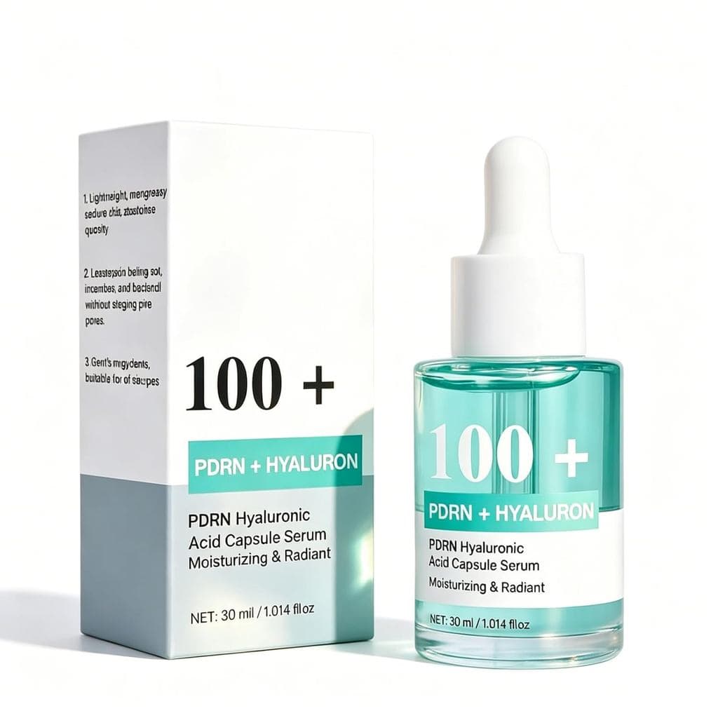 Sérum PDRN com Ácido Hialurônico para Cuidados com a Pele, Hidratante e Iluminador com DNA de Salmão |   Sérum Facial PD