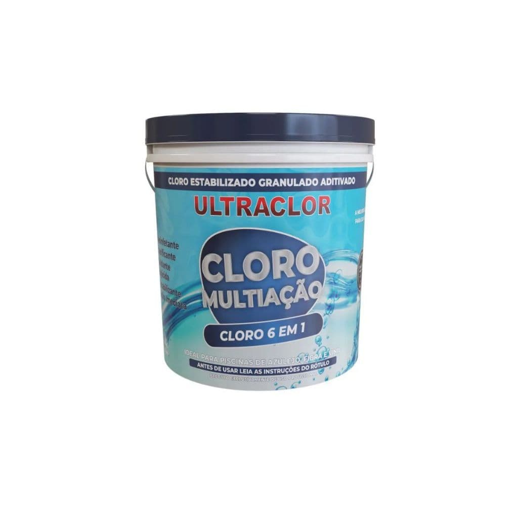 Cloro Multiação 6 em 1 Ultraclor 10kg Teor Ativo 42%