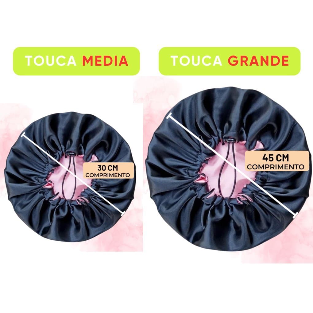 Touca Dupla Face Cetim com Regulador ANNE LEE - Rosa