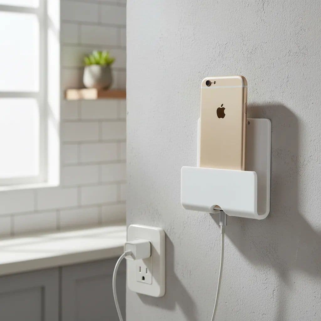 Suporte De Carregamento Para Parede De Celular Em Acrílico