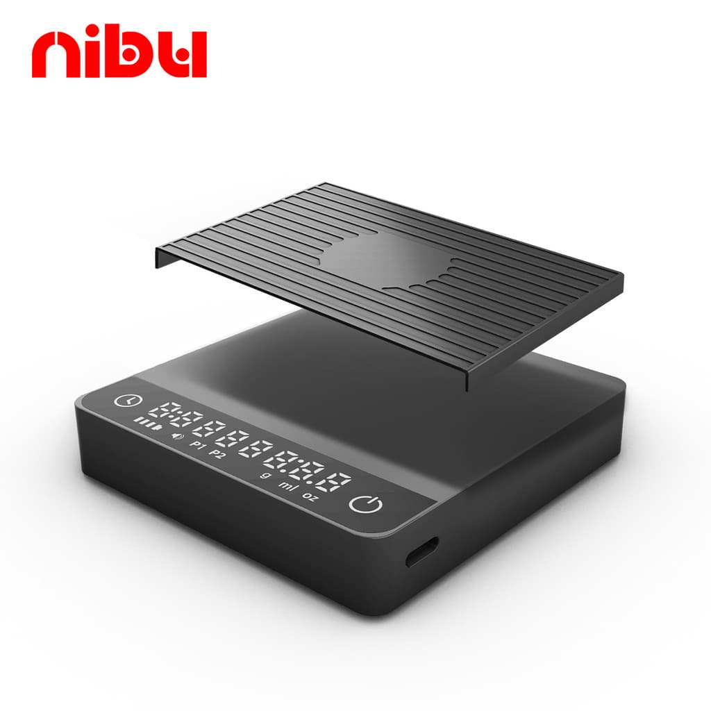 Nib Mini Espresso Balança Eletrônica Temporizador Recarregável Portátil Balança de Cozinha Perfurada à Mão 2KG