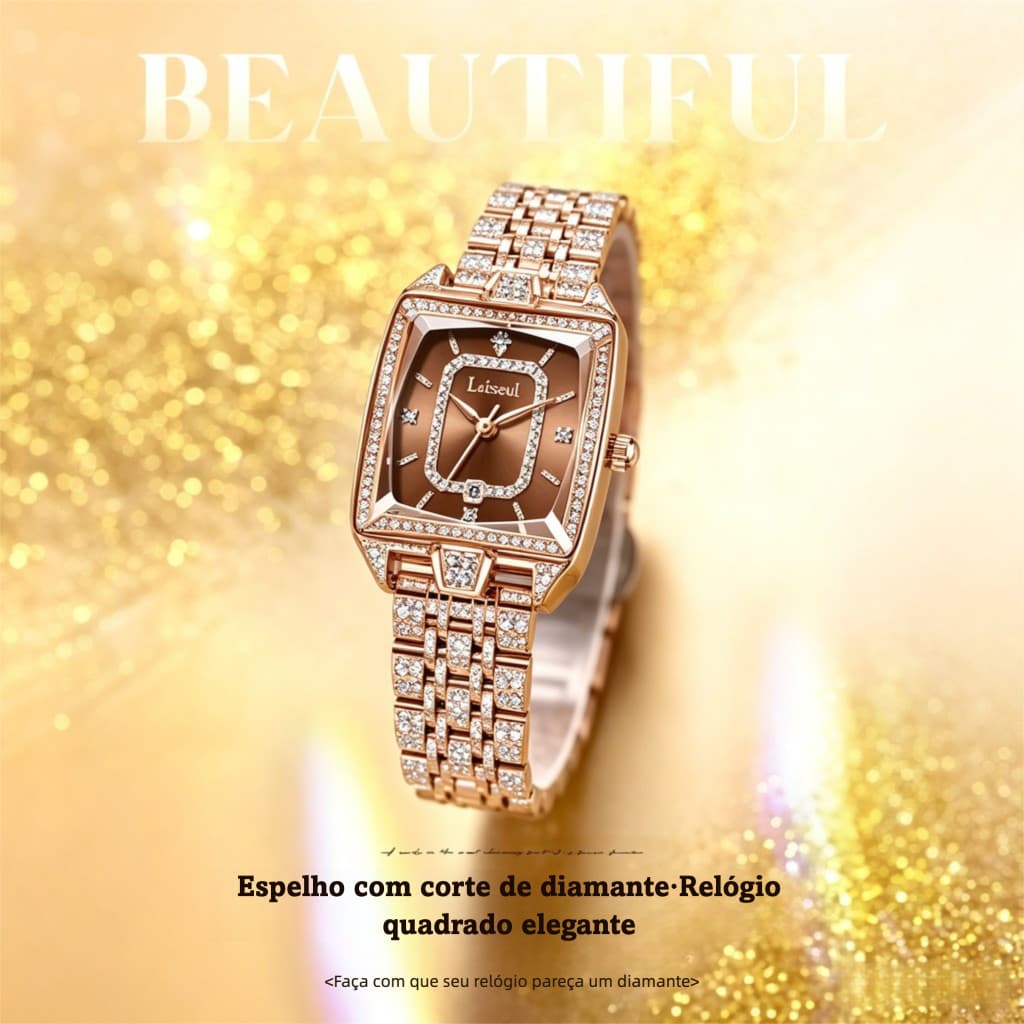 Relógio Feminino LABAOLI Lançamento Elegante Classe Premium à Prova D'água Quartzo Versátil Diário