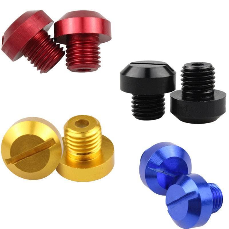 & Sellbest 2 Pa Motocicleta CNC Alumínio M10 Espelho Buraco Plug Parafuso Braet .
