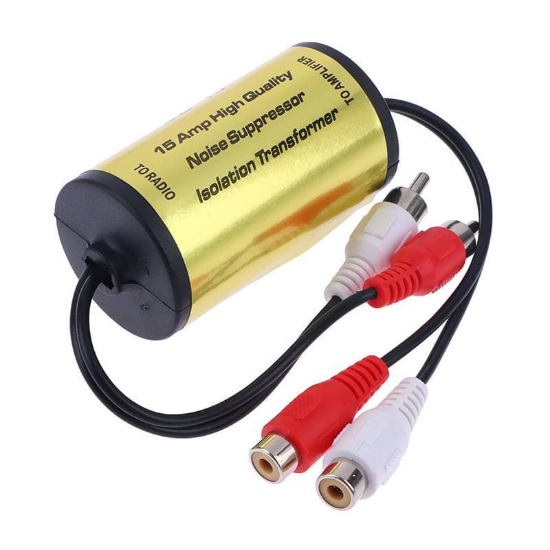 [Rut] Supressor De Filtro De Ruído De Áudio RCA Lsolator De Loop De Aterramento Para Estéreo De Carro E Casa 2rca Macho
