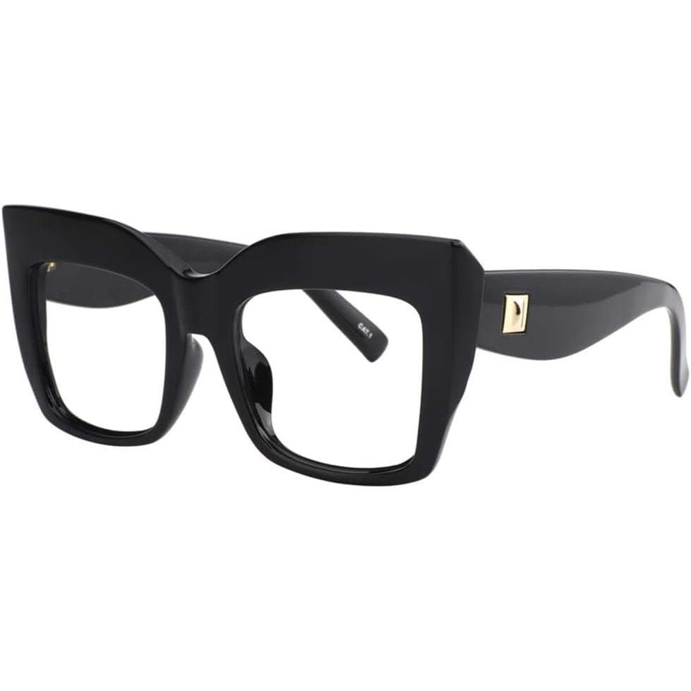 Óculos Estilosos Oversize Quadrados VOOGLAM com Bloqueio de Luz Azul para Mulheres e Homens, Anti-Fadiga Ocular, Proteçã