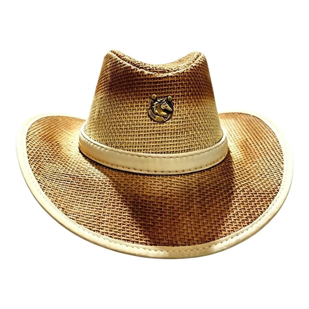 Chapéu Country Pantaneiro de Juta Modelo Clássico Nossa Senhora Aparecida e Vaquejada Fazendeiro