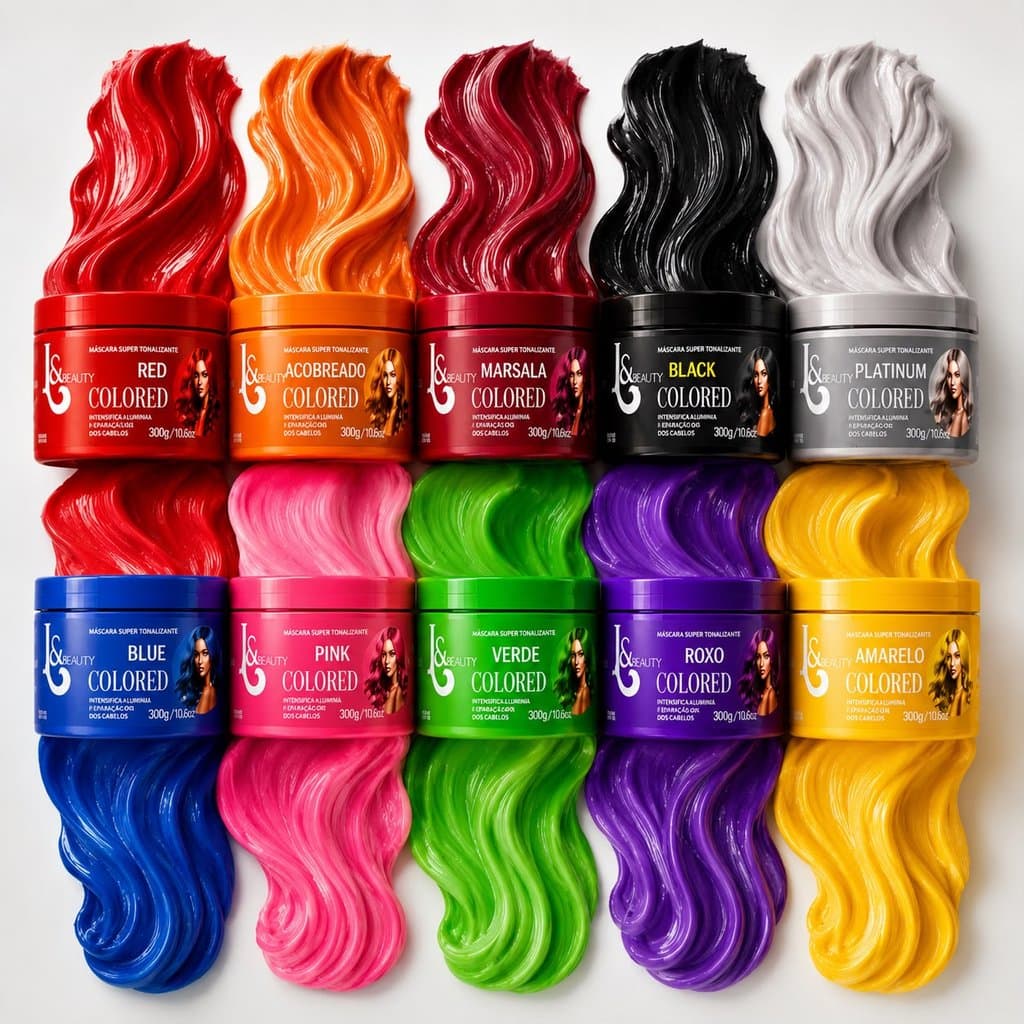Máscara Matizadora Tonalizante Colored L&Beauty 300G