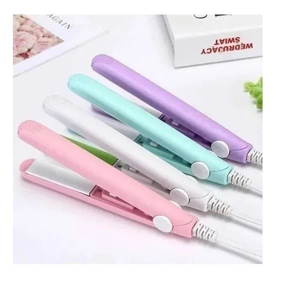 Mini Chapinha Prancha de Cabelo Portátil Bivolt Compacta para Bolsa e Viagem