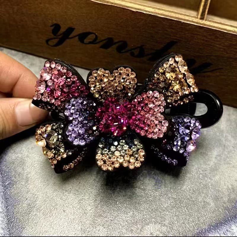 Acessórios de cabelo elegantes tamanho grande grampo de cabelo Duckbill clipe flor grampo de cabelo cabeça traseira mãe