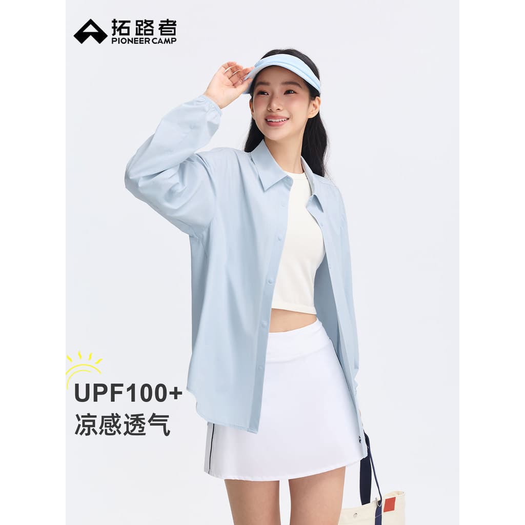 Trailblazer verão novo produto leve sensação legal protetor solar camisa feminina esportes ao ar livre Commuter lazer co