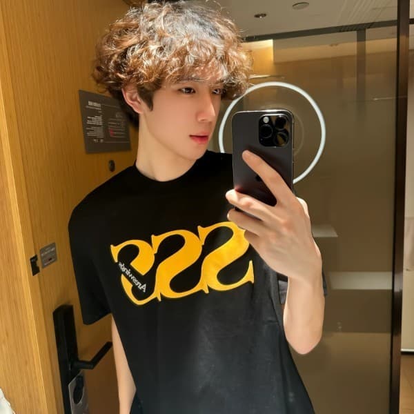 Verão 2026 Street Wear novo estilo estilo americano impresso carta em torno do pescoço simples manga curta meia manga ca