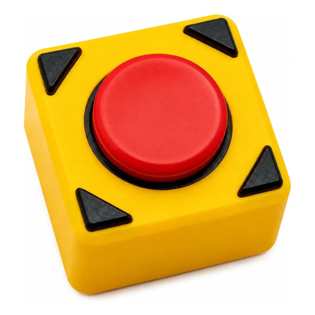 Keycap Parada De Emergência Tecla Teclado Industrial 3d