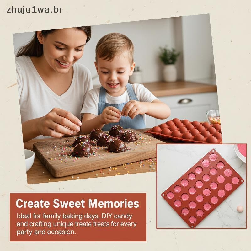 Semi Esfera Silicone Molde De Chocolate Fácil Desmoldar Não-Sti Meia Bola Cúpula Para DIY Pudim Bolo Uso De Cozimento Em