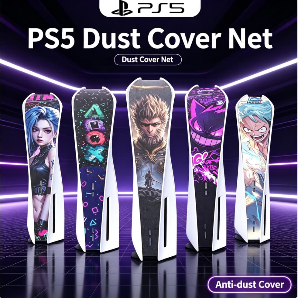 Capa De Filtro De Poeira Para Console PS5 Original , Rede De Malha À Prova De Ventilação De Saída De Ar Traseira , Tela