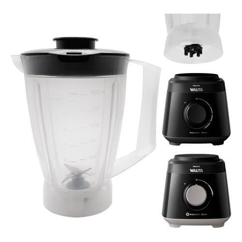 Copo Liquidificador Walita DAILY PROBLEND Pro blend 4 Ri2110 500w Ri2112 600w Ri2113 700w Plástico Tampa Preta