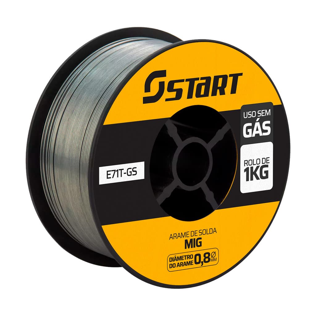 Arame De Solda Mig Para Uso Sem Gás 0,8mm 1kg Revestido