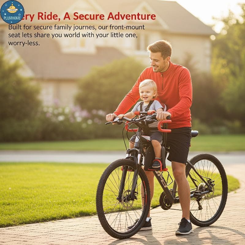 Assento De Bicicleta Infantil Removível PLUMHOME Com Montagem Seguro Anti-sho Para Bicicletas De Cidade De Estrada De Mo