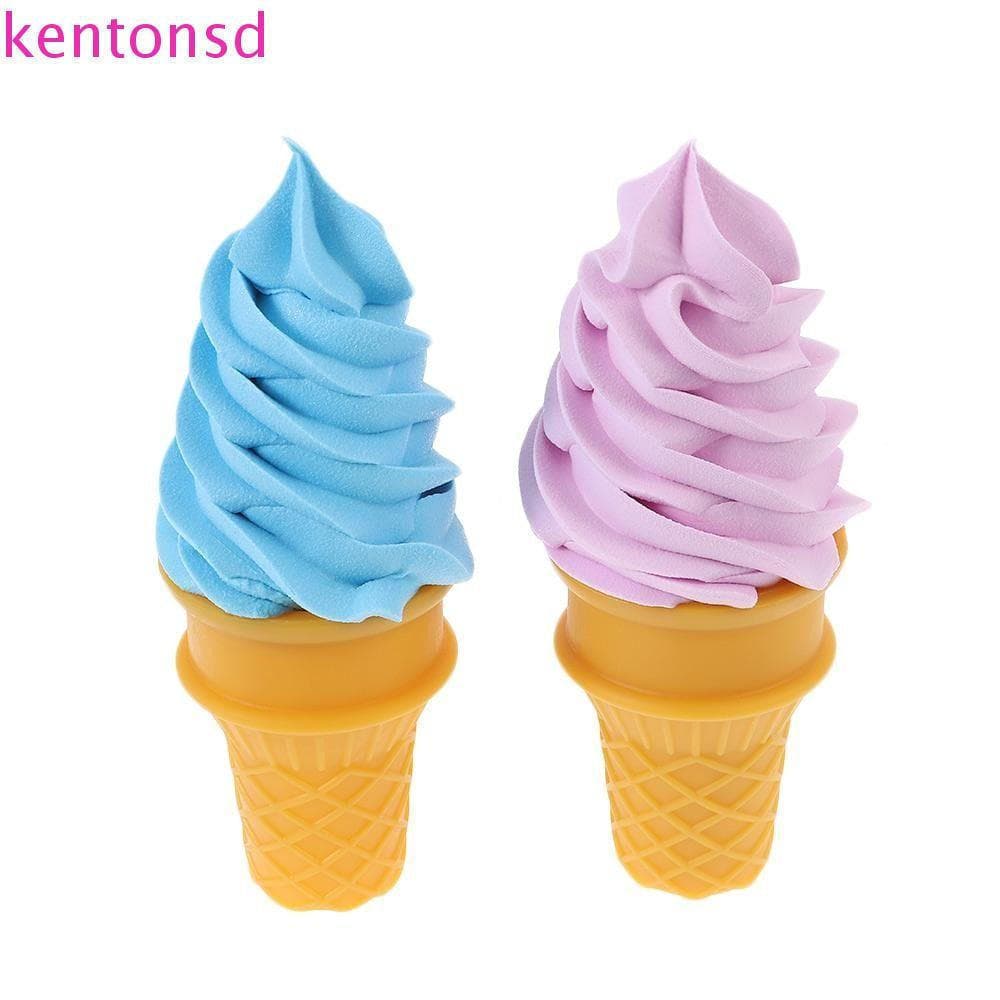 Kington Imitação de Sorvete, Modelo de Comida Falsa Colorida e Crocante para Sobremesas T4KW