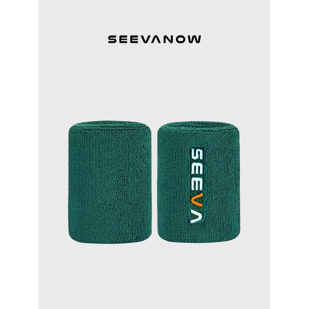 SeevaNow SeevaNow Tênis Esportes Pulseira Homens Mulheres Absorvente de Suor Toalha de Algodão Pulseira Badminton Skin-F